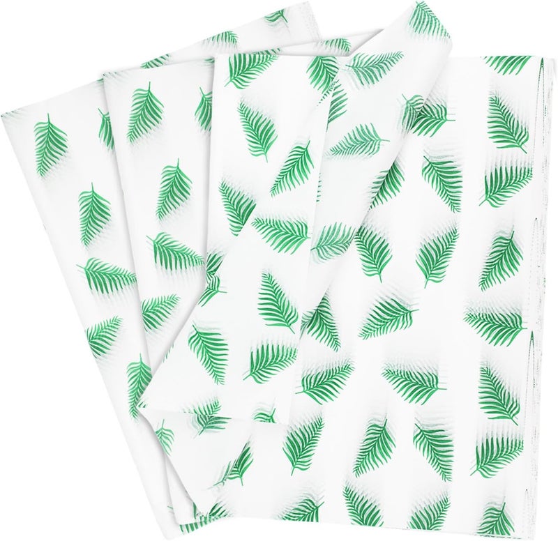 Ethanberg 120 Sheets Gift Wrapping Tissue Paper Bulk, Tropical Palm Leaves Tissue Paper for Gift Bags, Decorative Art Papers for DIY Crafts Wedding Birthday Baby Showers Holiday Party Decor, 20x14 Inches - Image 1